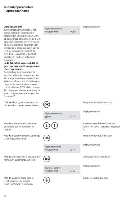 Programmier- anleitung DoorCom® Analog DCA 650-02 ... - Siedle