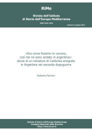 «Era come fossimo in carcere, così me ne sono andato ... - RiMe - Cnr