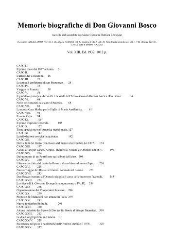 Memorie biografiche di Don Giovanni Bosco. Vol. XIII, Ed. 1932