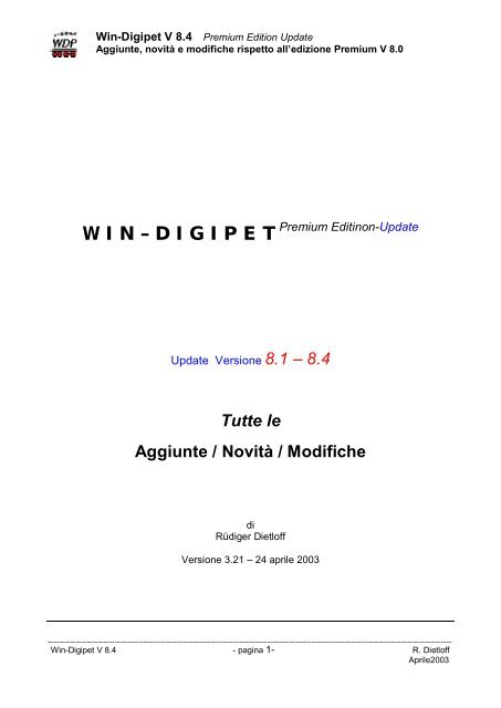 compendio manuale windigipet-ita 8.4.1 - Modeltreno