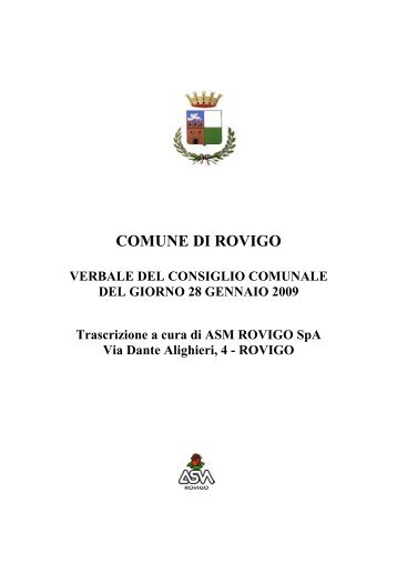 Anno 2009 - Comune di Rovigo