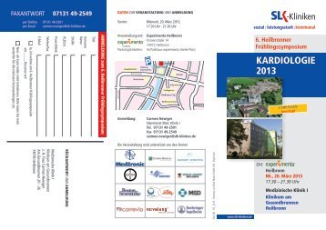 KARDIOLOGIE 2013 - SLK-Kliniken Heilbronn GmbH