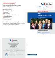über PATienTenfürSPrecher - SLK-Kliniken Heilbronn GmbH
