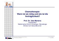 Chemotherapie - SLK-Kliniken Heilbronn GmbH