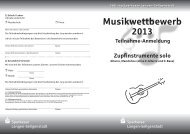 Musikwettbewerb - Sparkasse Langen-Seligenstadt