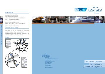 IIW-lEHRgANg Internationaler Schweißfachingenieur - SLV Hannover