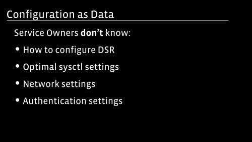 Really large scale systems configuration