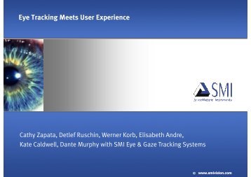 Eye Tracking Meets User Experience - SMI