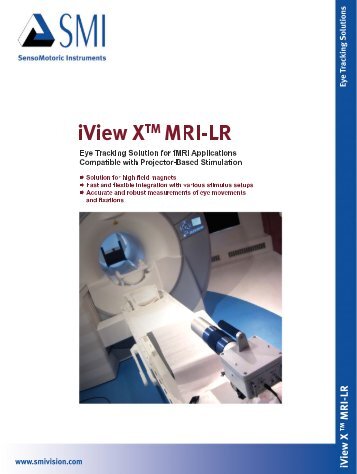 iView X™ MRI-LR (fMRI, projector based stimulus) (520kB) - SMI
