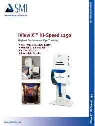 iView X™ Hi-Speed 1250 (1250Hz, chinrest, binocular) (500kB) - SMI