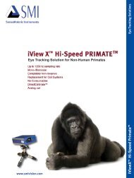 iView X™ Hi-Speed Primate Flyer - SMI