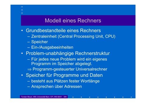 Grundlagen der Technischen Informatik