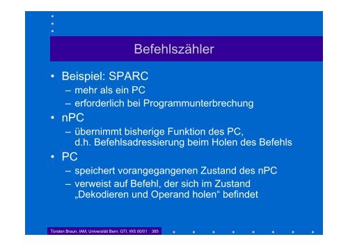 Grundlagen der Technischen Informatik