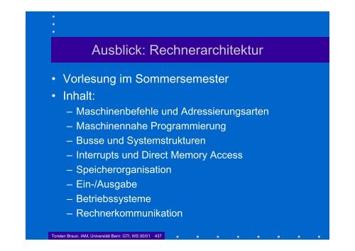 Grundlagen der Technischen Informatik