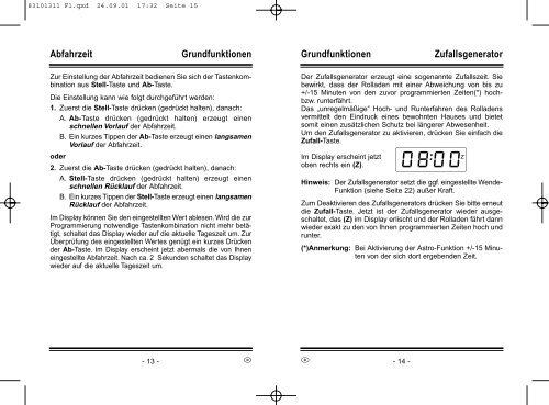 Bedienungsanleitung Rollmat G/S Art. - Simu Antriebe