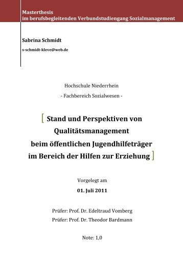 Masterthesis - Socialnet