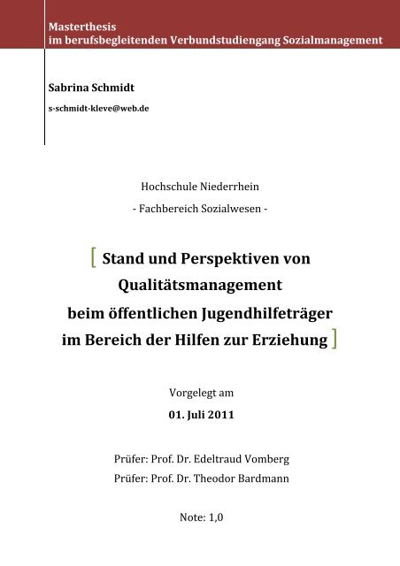 Masterthesis - Socialnet