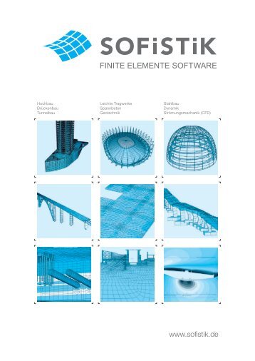 SOFiSTiK Finite Elemente Broschüre - SOFiSTiK AG