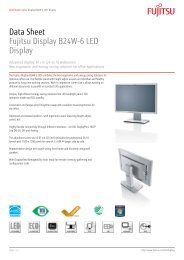 Data Sheet Fujitsu Display B24W-6 LED Display - Icecat