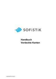 Handbuch: Verdeckte Kanten (pdf) - SOFiSTiK AG