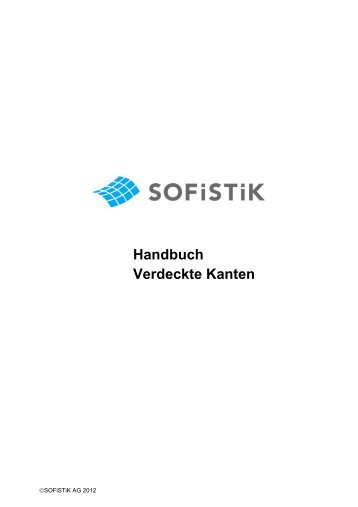 Handbuch: Verdeckte Kanten (pdf) - SOFiSTiK AG