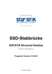 SSD-Stabbrücke SOFiSTiK Structural Desktop - SOFiSTiK AG