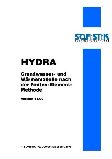 Handbuch - SOFiSTiK AG