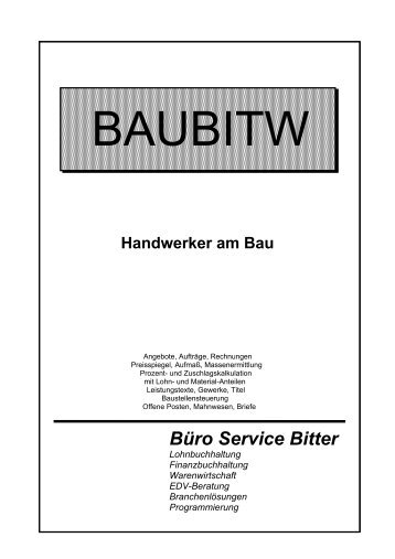 baubitw - Software Büro Bitter