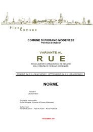 Norme - Comune di Fiorano Modenese