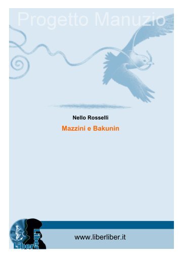 Mazzini e Bakunin - Circolo Carlo Rosselli Milano