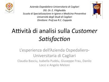 Customer Satisfaction - AouCagliari