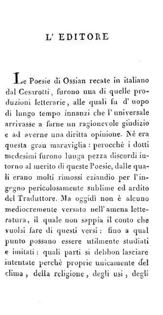 Le poesie di Ossian