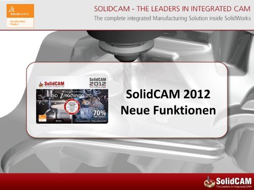 Neue Funktionen in SolidCAM 2012