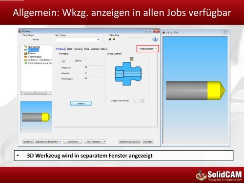 Neue Funktionen in SolidCAM 2012