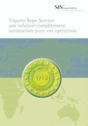 Triparty Repo Service - SIX Securities Services