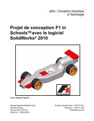 Projet de conception F1 in SchoolsTM avec le logiciel SolidWorks ...