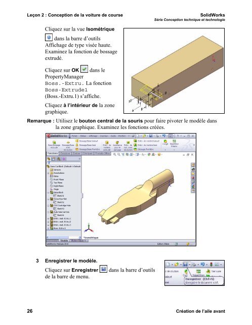 Projet de conception F1 in SchoolsTM avec le logiciel SolidWorks ...