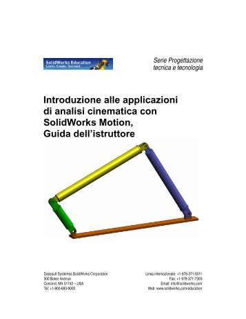 Introduzione alle applicazioni di analisi cinematica con SolidWorks ...