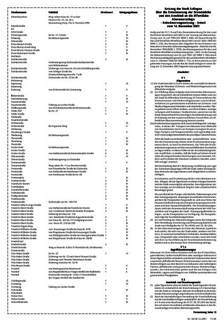 Amtsblatt der Stadt Solingen