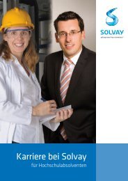 21950 Karriere bei Solvay - Solvay in Deutschland