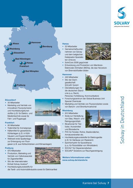 21950 Karriere bei Solvay - Solvay in Deutschland