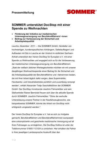 Neue Eigentümer für SOMMER - Sommer Fahrzeugbau GmbH & Co ...