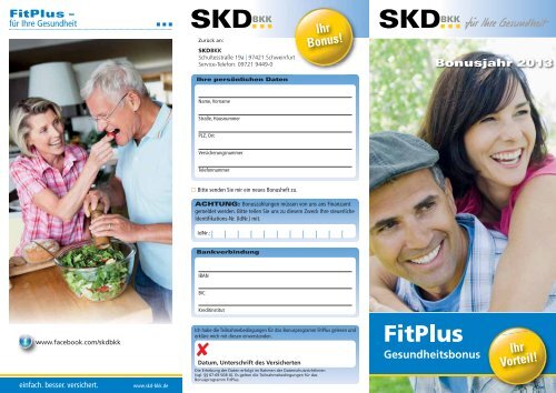 Bonusheft 2013 als PDF-Download - SKD BKK