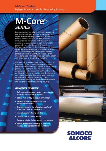 M-Core™ SERIES - Sonoco