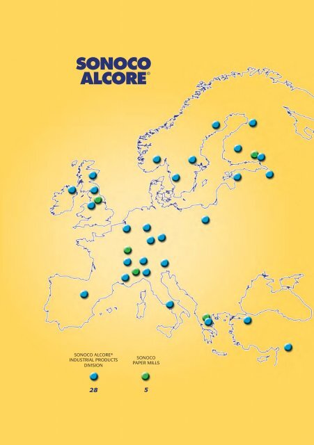 map of Sonoco Alcore locations