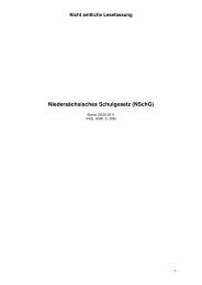 Niedersächsisches Schulgesetz (NSchG) - Sophienschule