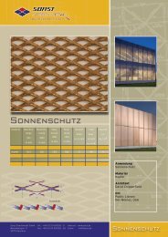 Sonnenschutz - Sorst Streckmetall GmbH