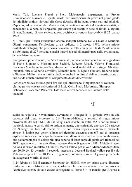 SENT. N. 34/2001 - La Privata Repubblica