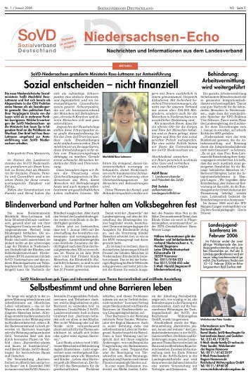 Sozial entscheiden ? nicht finanziell - Sozialverband Deutschland ...