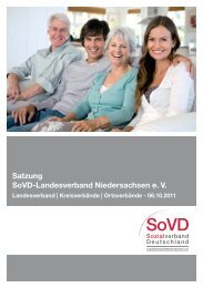 Satzung SoVD-Landesverband Niedersachsen e. V.